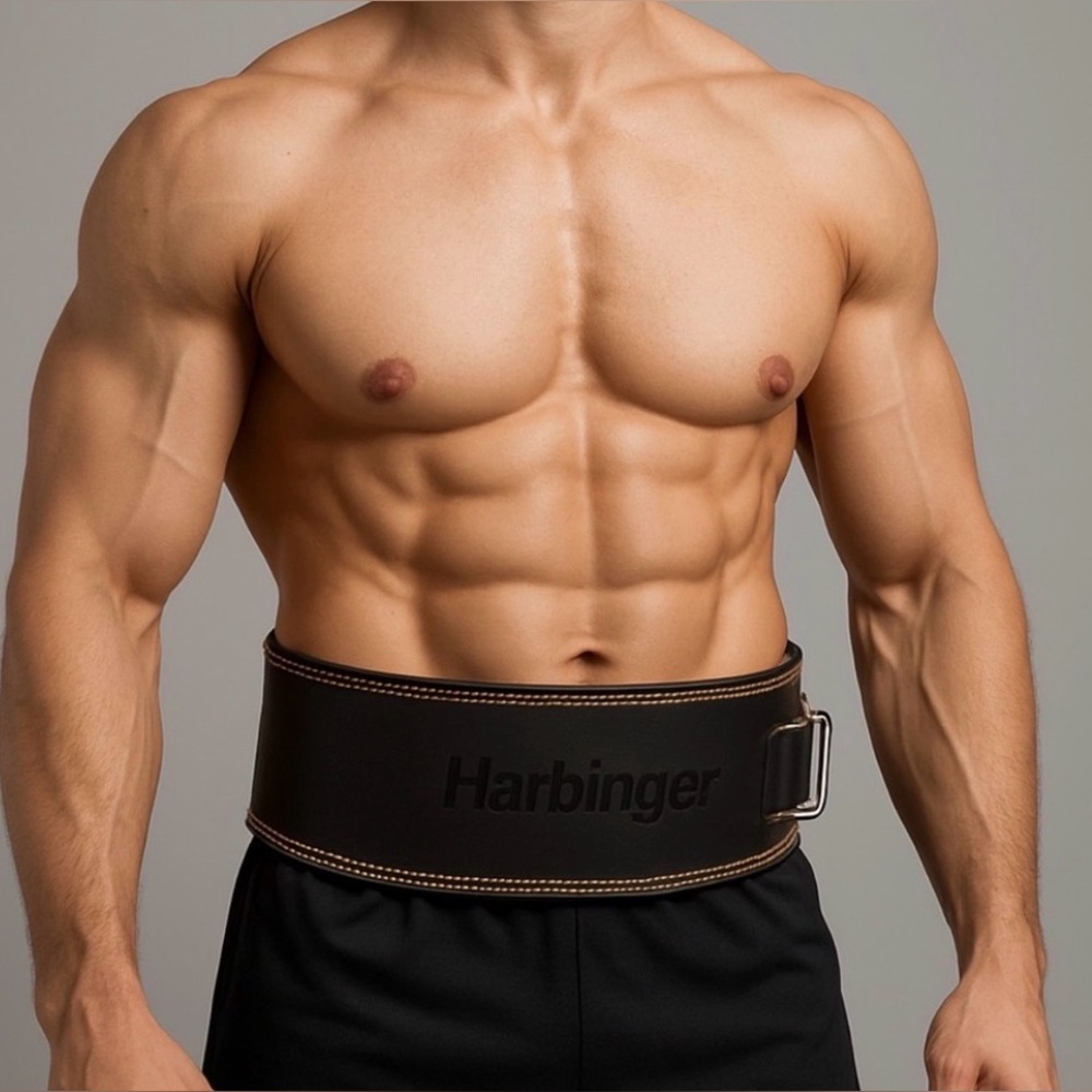 Harbinger Leather Weightlifting Belt men’s size XL – Gym Training Support(F88)✨✨